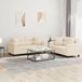 Maison Exclusive - Ensemble de canapé 2 pièces avec coussins, tissu microfibre beige