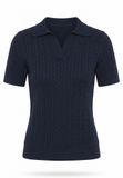 Felix Hardy Polo Shirt Korte Mouwen 100% Katoen Dames Navy - M