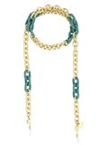 Cheeky Chain Munich Ketting 'Kyoto' goud / petrol