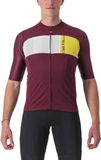 Castelli PROLOGO 7 Jersey, Bordeaux/Ivory-Passion Fruit, M