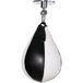 Sac de frappe de boxe pour adultes avec joint à rotule pivotant à 360°, fixation murale ou au plafond, noir et blanc