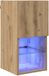 vidaXL Wandgemonteerd TV-meubel 30,5 x 30 x 60 cm Artisan Eiken