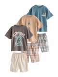 Next Jongens Set van 3 korte pyjama's Grijs
