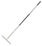 Fiskars hark met 14 tanden, Ergonomisch, lengte: 154 cm, breedte: 30 cm, tanden van gehard boriumstaal/aluminium steel, zwart/grijs, 1077113