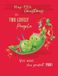 Piccadilly Greetings Kerstkaart Humor Paar Pea pod - 8 x 6 inch