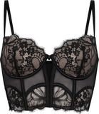 Hunkemöller Prina Padded Underwired Longline Bra Zwart