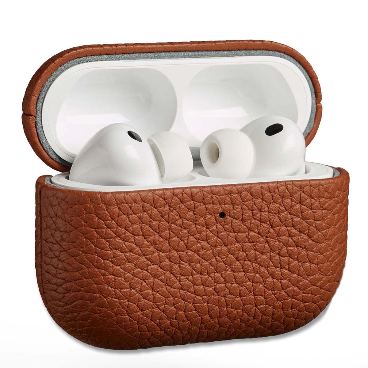 Accezz Echt Leren Case Apple Airpods Pro 3 - Cognac