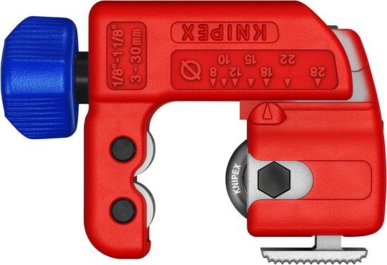 KNIPEX TubiX S Compact Pipe Cutter for Copper and Stainless Steel Ø3-30mm (903101)