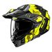 HJC i80 Roki Noir Jaune Casque de moto d'aventure Taille S