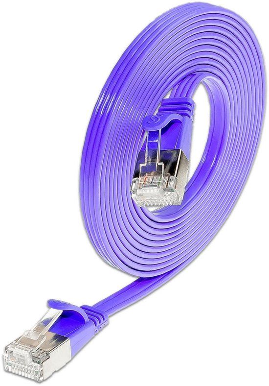 Triotronik Cat 6, 0.1m netwerkkabel 0,1 m Cat6 U/FTP (STP) Violet