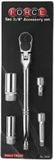 Force 3/8'' Set d'accessoires - 5 pièces