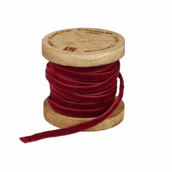 LOBERON Fluwelen lint Olessa rood