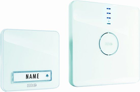 M-E BELL-201 / 231 Draadloze Deurbelset - 1x Deurbeldrukker-zender, 1x Bel-ontvanger