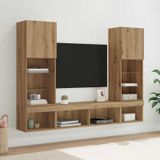 Maison Exclusive - Meuble TV avec éclairage LED, 5 pièces, 40,5 x 30 x 102 cm
