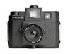 Holga 120GCFN appareil photo moyen format avec flash et objectif en verre - noir