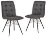 OTTA Set de 2 chaises anthracite