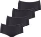 sloggi Midislip Pure Comfort Midi Zwart Dames 4 Stuks