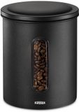 Xavax Koffieblik voor 500 g bonen of 700 g poeder, luchtdicht, aromadicht, zwart