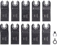 TOOLCRAFT TO-10283850 Multitool toebehorenset Chroom-vanadium staal 10-delig 34 mm 10 stuk(s)