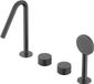 Hotbath Guy Row GY073R badrandcombinatie met uitloop geborsteld zwart PVD