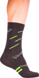 VeloToze Chaussette de cyclisme - Compression active Noir/Jaune fluo - Petit/Moyen - Chaussettes