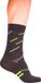 VeloToze Chaussette de cyclisme - Compression active Noir/Jaune fluo - Petit/Moyen - Chaussettes
