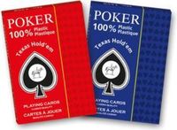 Merkloos Playing Cards - Plastic Poker Texas Holdém, Corner Index