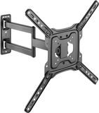 HOME It TV Beugel - Draaibaar & Kantelbaar - VESA 100x100 tot 400x400 - Voor 32-65 Inch TV’s - Geschikt voor Curved TV’s - Max. 35 kg - Zwart