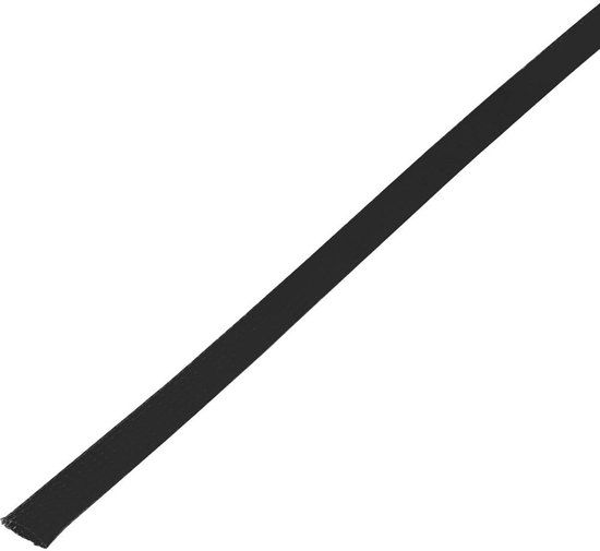 TRU COMPONENTS Gevlochten slang Zwart PET 10 tot 15 mm 10 m