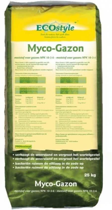 ECOSTYLE Myco-Gazon 25KG - 250m2 organische meststof