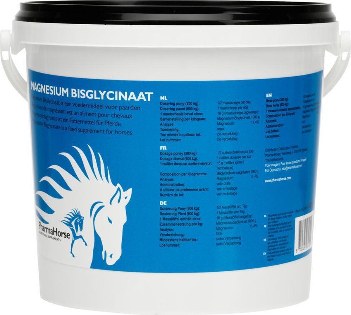 PharmaHorse Magnesiumglycinaat - 1000 gram