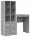 Bureau Gris Sonoma 105,5 x 34 x 127 cm 2 pièces