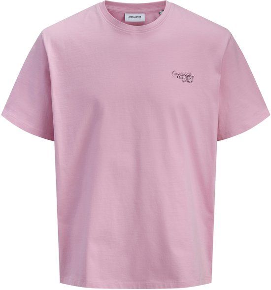 JACK&JONES Jongens JJROAR TEE SS CREW NECK JNR T-shirt - Katoen - Ronde hals - Korte mouw - Loose Fit - Prism Pink - Maat 152
