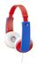 JVC HA-KD7 On-ear Kids Headset - Wired - Music - Blue/Red