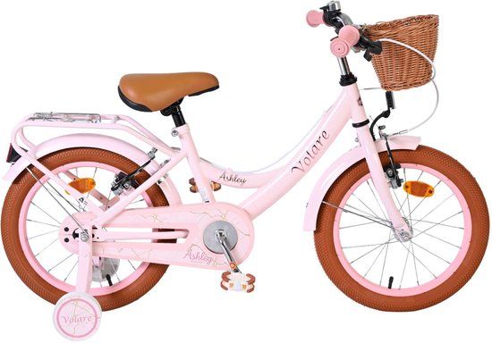 Volare Ashley Kinderfiets - Meisjes - 16 inch - Roze - Twee Handremmen