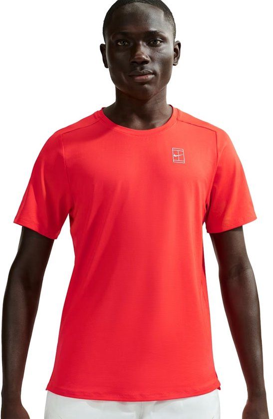 Nike Court Advantage Tennisshirt heren Rood M