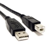 Valueline USB 2.0 kabel A mannelijk - B mannelijk 5,00 m Zwart