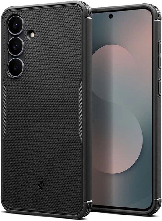 Spigen Core Armor MagFit - Hoesje Geschikt voor Samsung Galaxy S25 FE - Back Cover Compatibel met MagSafe / Qi2 - Militaire Standaard - Air Cushion - Zwart