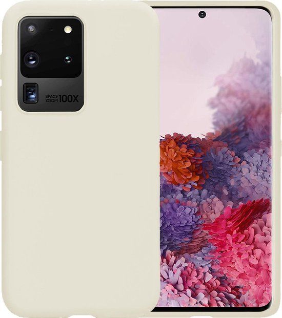 Siliconen Hoesje voor Samsung Galaxy S20 Ultra - Wit