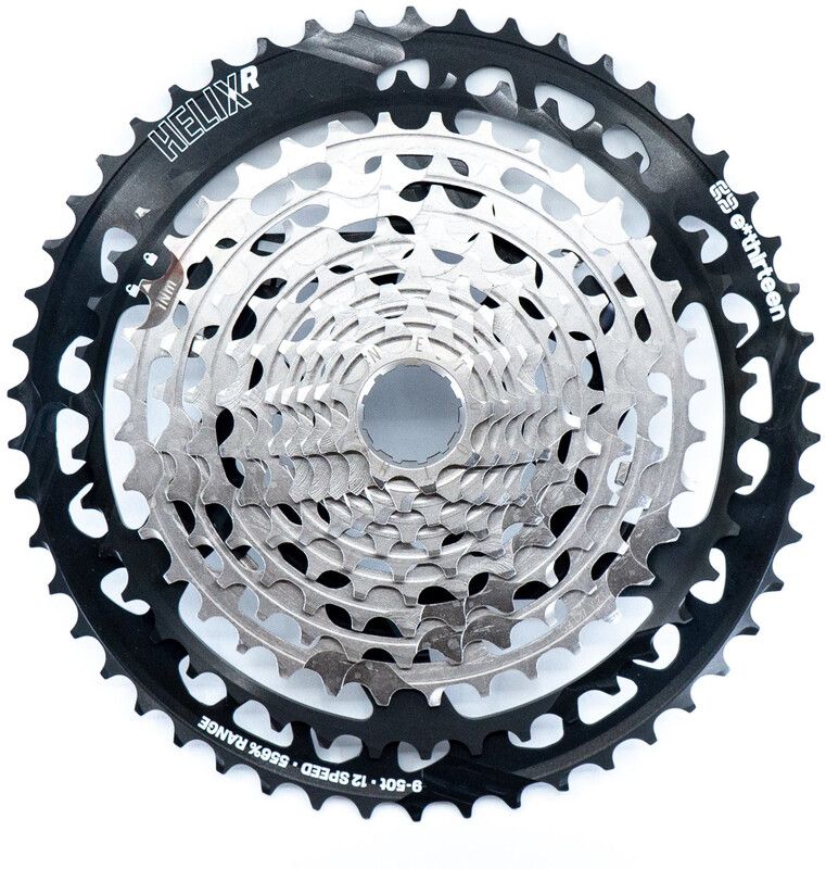 e*thirteen Helix Race Cassette 12-speed, nickel grey