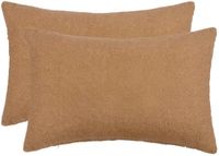 vidaXL - Kussensloop - 2 stuks - HEERLEN - Beige - 30 x 50 cm - Bouclé