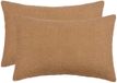 vidaXL - Kussensloop - 2 stuks - HEERLEN - Beige - 30 x 50 cm - Bouclé
