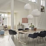 Muuto Lampe suspendue Strand Blanc Résine de noix de coco Designer Benjamin Hubert