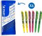 Pilot FriXion Light Uitwisbare Highlighter Set - 6 Stuks (2 Geel, 2 Roze, 2 Groen)