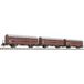 Liliput L260135 N Set de 3 pièces, wagon de marchandises avec plateforme de frein, Hbes 358, DB, EP.IV.