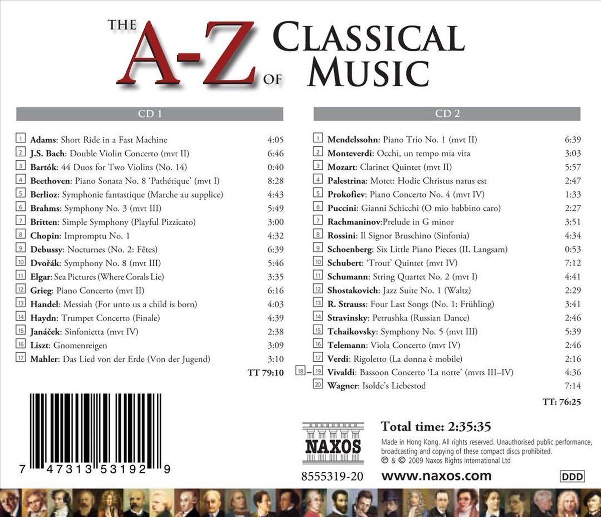OUTHERE La Musique Classique De A A Z