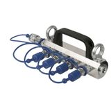 Showtec CO2 3/8 Q-Lock 4-way distributeur gesloten systeem