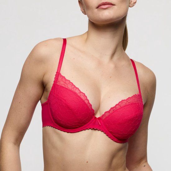 Marie Jo Azelie Push Up Bh met uitneembare Pads 0103017 Framboos - maat EU 80C / FR 95C