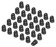Housses de protection en silicone pour les doigts, taille S, 30 pièces, noir, respirant