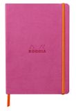Rhodia Softcover Notitieboek – A5 – 160 Bladen – Gelijnd – Ivoorkleurig Papier 90 g/m² – Met Elastieksluiting - Fuchsia